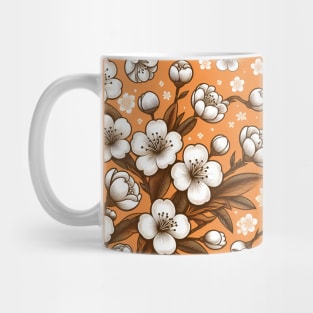 White Flowers Mug